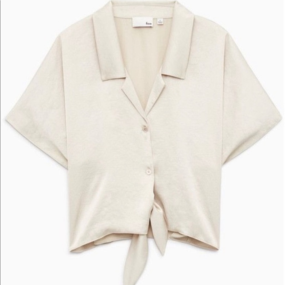 Wilfred Free: The Tie-Front Blouse, Cream, Small